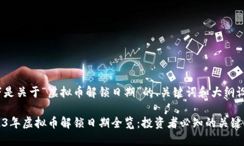 以下是关于“虚拟币解锁日期”的、关键词和大纲设计。
2023年虚拟币解锁日期全览:投资者必知的关键时刻