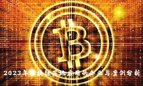 2023年区块链落地应用的企业与案例分析